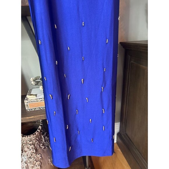 Baobab Cale Beaded Maxi Dress Cassiopea Blue Purple Womens Size Small - Picture 10 of 15
